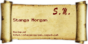 Stanga Morgan névjegykártya